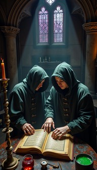 Grim Ritual Free Gothic Grimoire Ritual Image - Gothic, Cathedral, Hooded ...