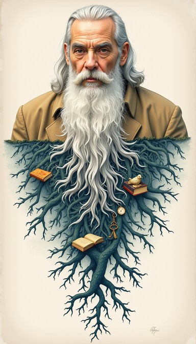 Free Wisdom Takes Root Image - Wisdom, Roots, Beard | Download at StockCake