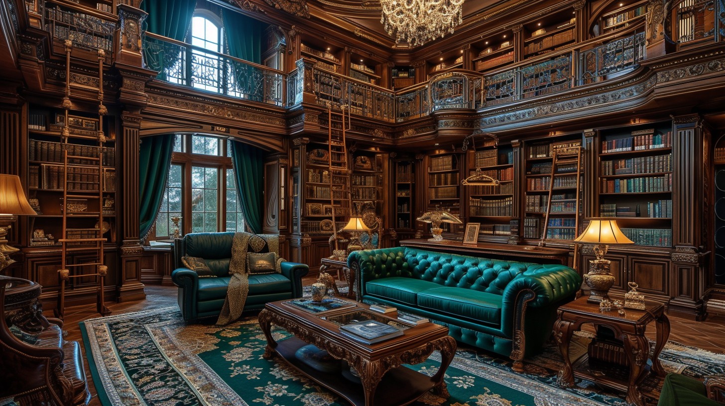 Free Elegant Library Interior Image - Library, Elegant, Books ...