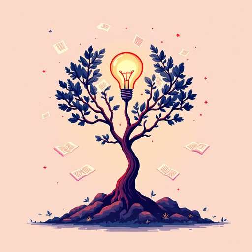 Free Illuminated Wisdom Tree Image - Knowledge, Inspiration, Lightbulb ...