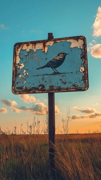 Us Sign Bird Free Weathered Bird Sign Image - Bird, Sign, Rusty | Download at StockCake