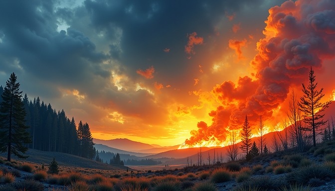 Free Blazing Forest Dawn Image - Wildfire, Forest, Flames | Download at ...