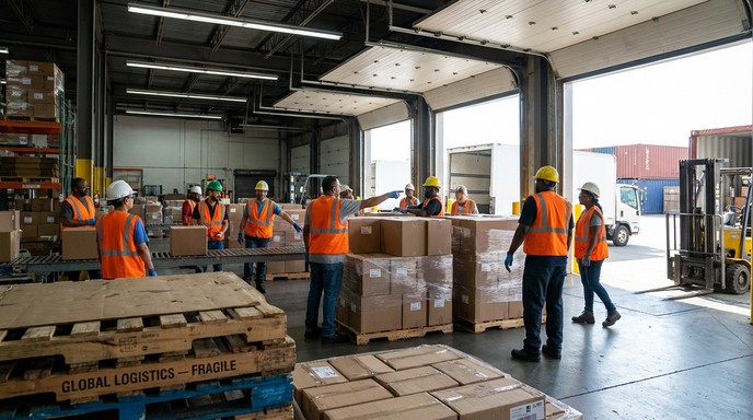Free Warehouse Team Coordination Photo - Warehouse, Logistics, Workers ...