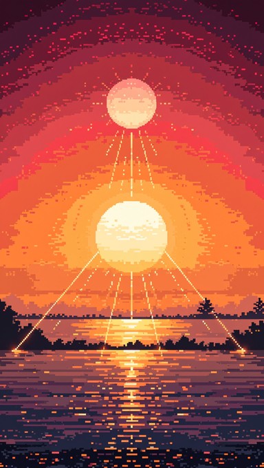 Free Pixel Day Cycle Image - Pixel, Art, Sun | Download at StockCake