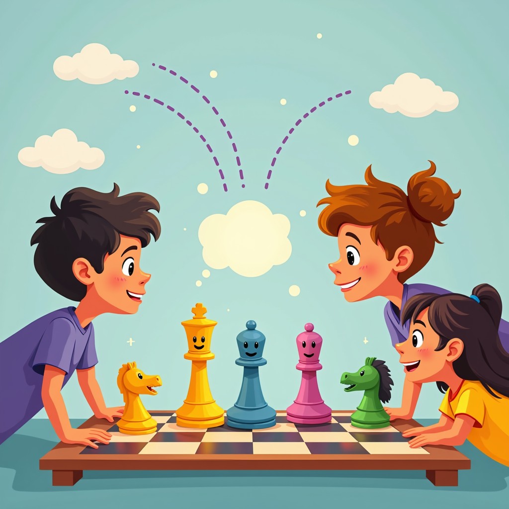 Free Colorful Chess Adventure Image - Chess, Children, Cartoon ...