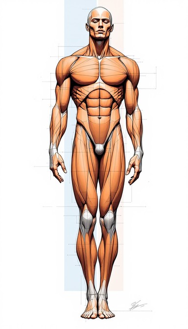 Muscle Study Male Free Dynamic Anatomical Study Image - Anatomy, Figure, Male | Download ...