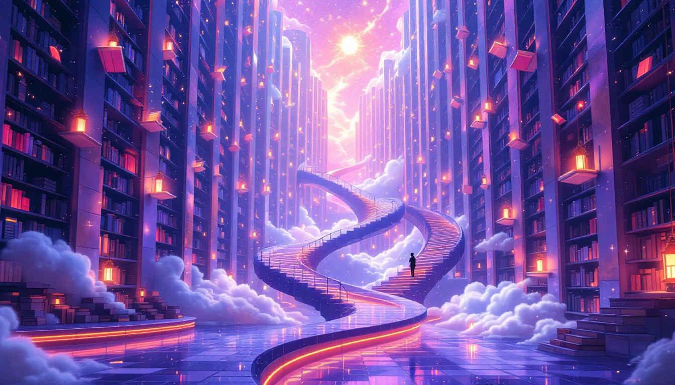 Free Ethereal Library Dreams Image - Library, Pixel, Art | Download at ...