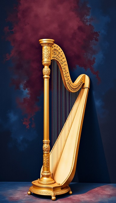 Free Golden Harp Symphony Image | Download at StockCake
