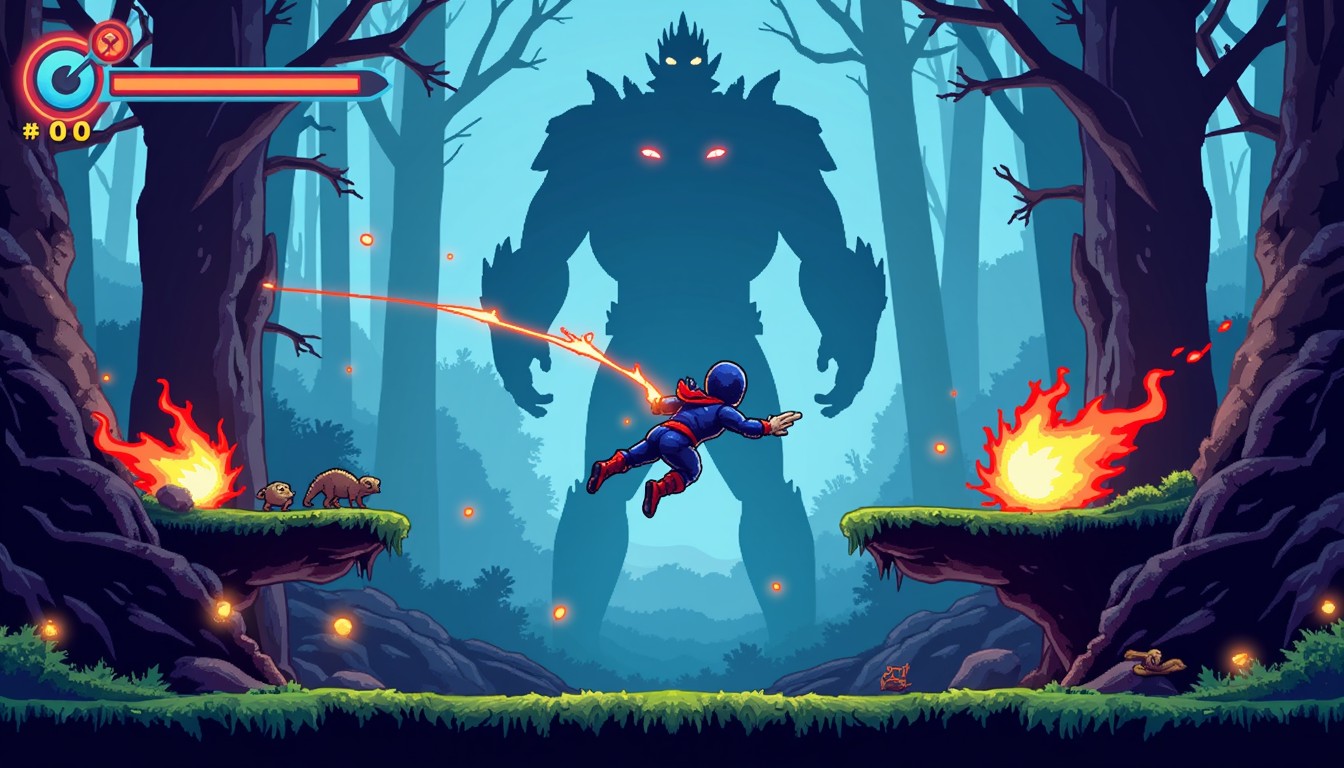 Free Confronting the Colossus Image - Platformer, Adventure, Pixel ...
