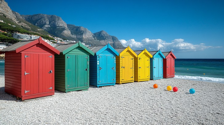 Free Colorful beach huts Image - Beach, Huts, Colorful | Download at ...