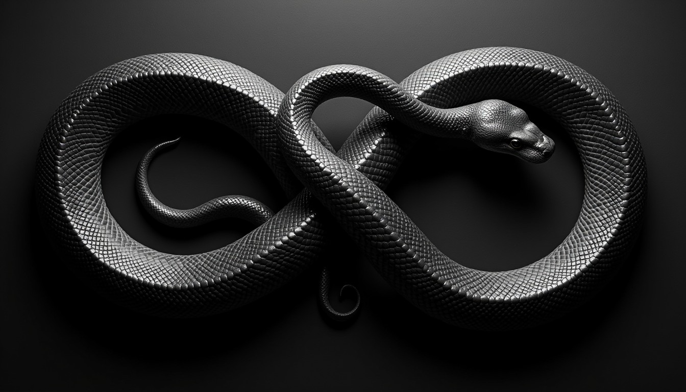 Free Intertwined Serpent Infinity Image - Serpents, Snakes, Infinity ...