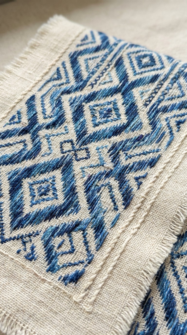 Free Handwoven Blue Textile Image - Textile, Handwoven, Indigo ...