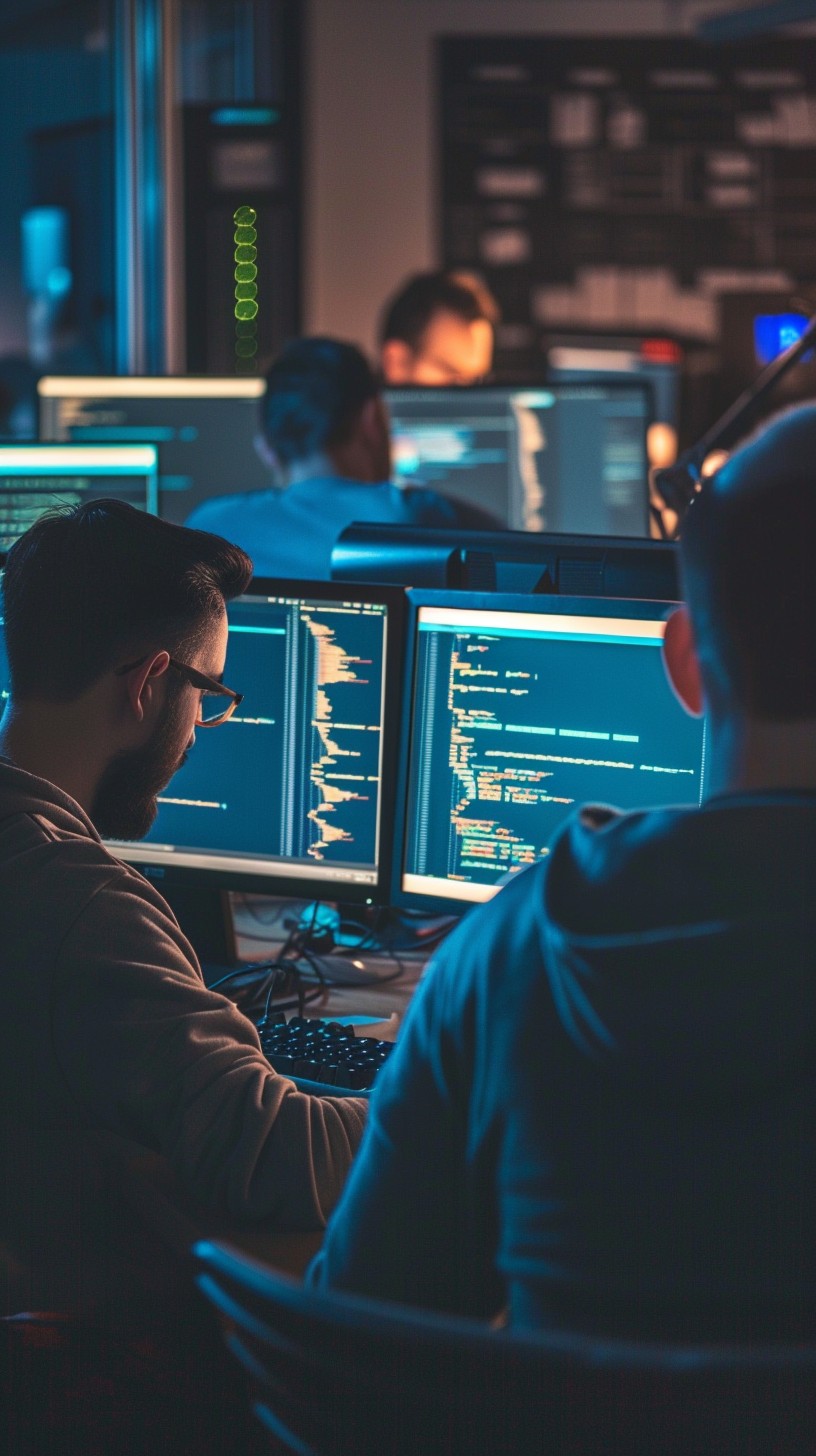 Free Tech Team Working Image - Technology, Coding, Teamwork | Download ...