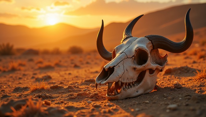 Free Sunset Desert Skull Image - Sunset, Desert, Skull | Download at ...