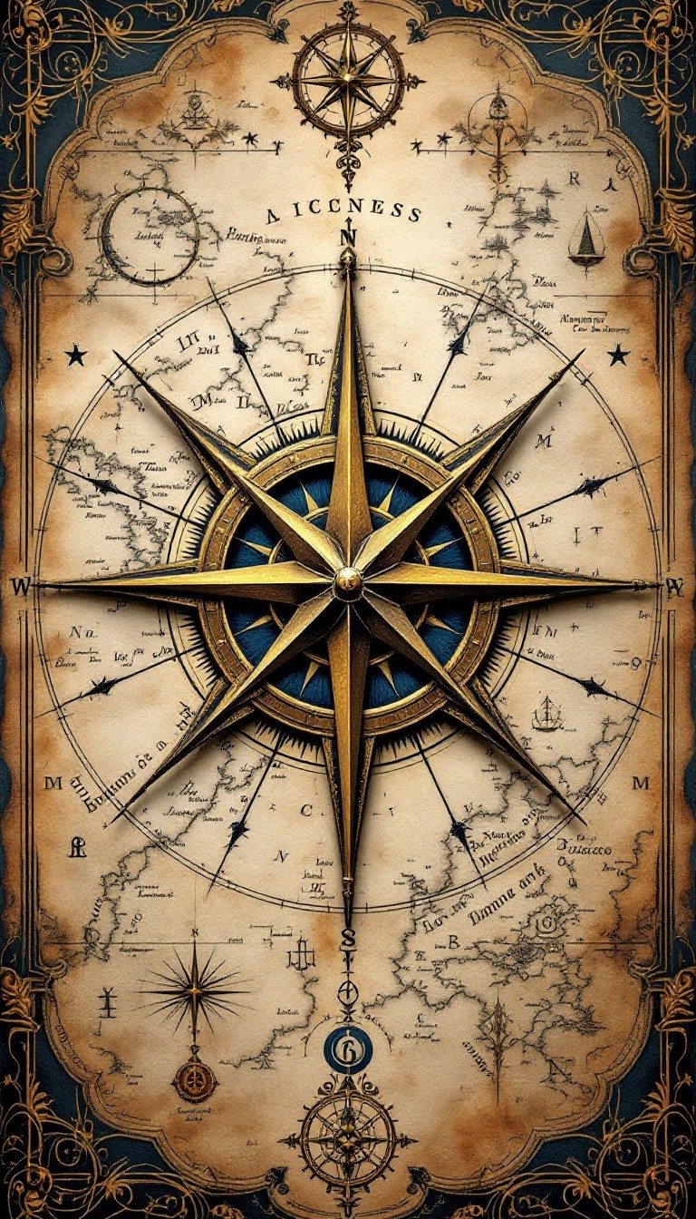 Compas Seaman Free Ancient Maritime Compass Image - Compass, Nautical, Maritime ...