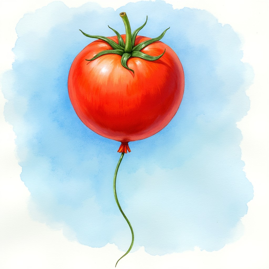 Tomato Float Inflatable Free Floating Tomato Balloon Image - Tomato, Balloon, Watercolor ...