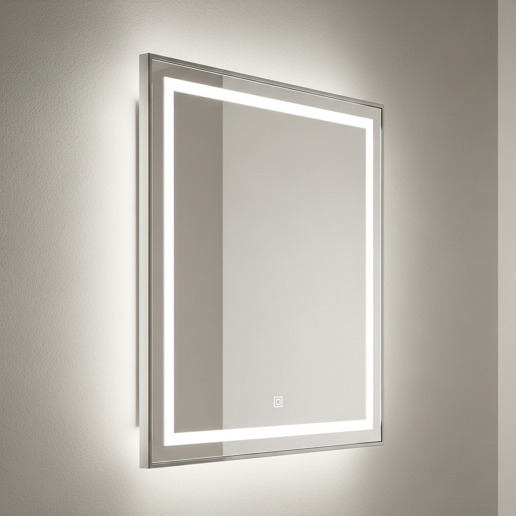 Floating Mirrior Free Illuminated Floating Mirror Photo - Mirror, Led, Illuminated ...