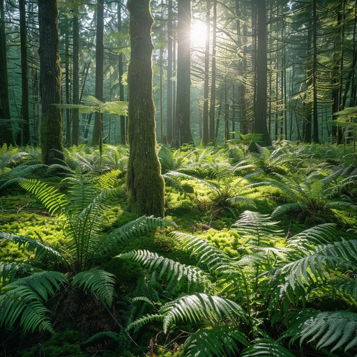 Free Sunlit fern forest Image - Forest, Sunlight, Ferns | Download at ...