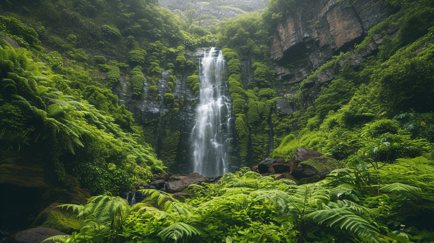 Free Serene Waterfall Escape Image - Waterfall, Nature, Green ...