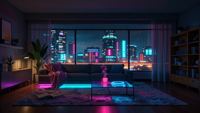 Free Neon Cyberpunk Interior Image - Cyberpunk, Neon, Futuristic ...
