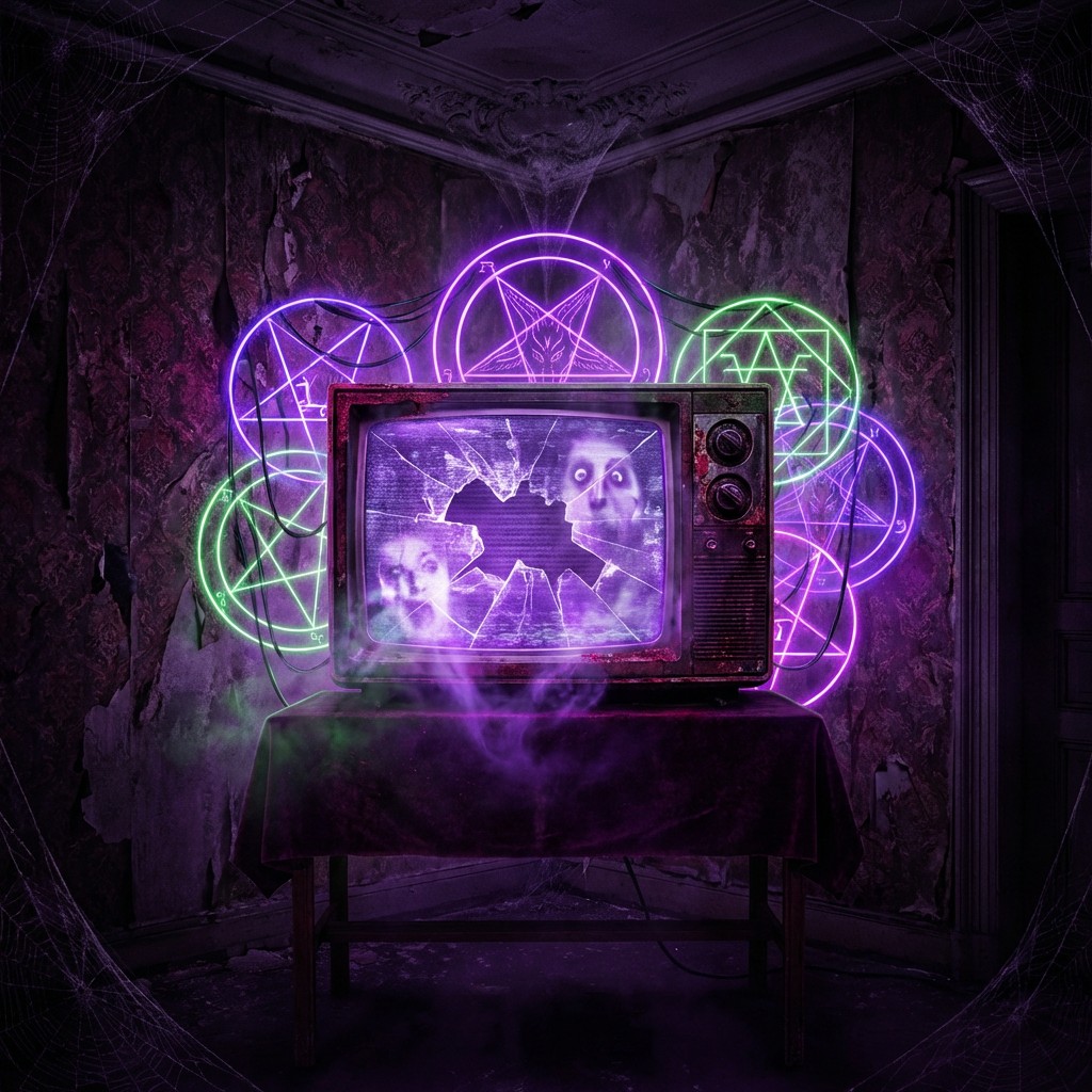 Free Haunted Television Portal Image - Gothic, Television, Neon ...