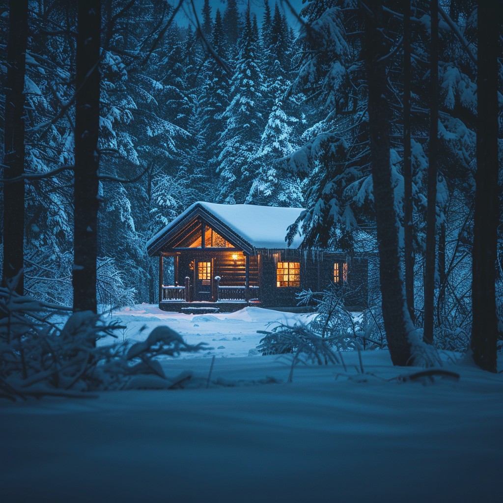 Free Cozy Winter Cabin Image - Cabin, Snow, Forest | Download at StockCake