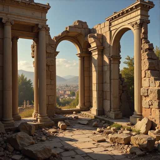 Free Ancient Ruins Sunset Image - Ruins, Ancient, Columns | Download at ...