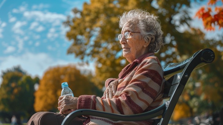 Fall Reminiscing Free Elderly Autumn Reflection Image - Elderly, Woman, Autumn ...