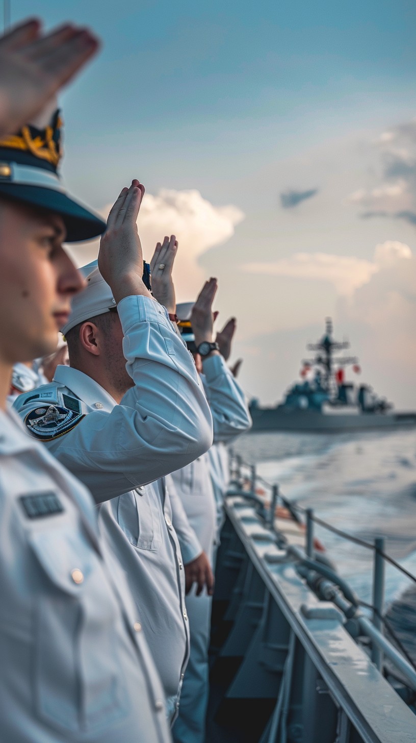 Ii Sir Free Naval Salute Ceremony Image - Navy, Salute, Ship | Download at ...