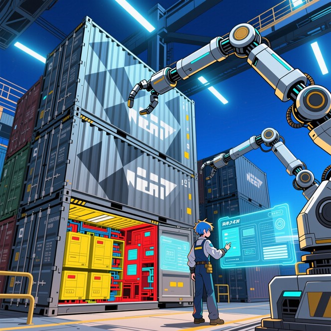 Free Anime Logistics Hub Image - Anime, Logistics, Warehouse | Download ...