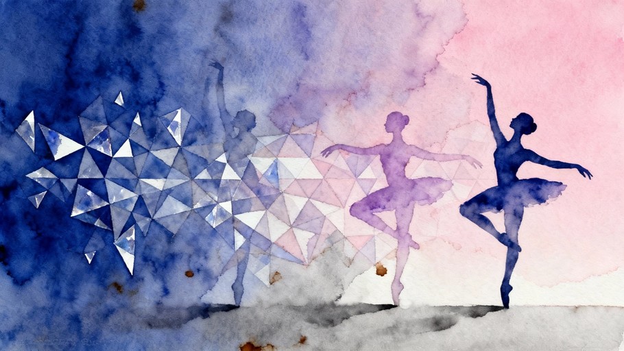 Free Knowledge Becomes Movement Image - Dancer, Geometric, Ballet ...