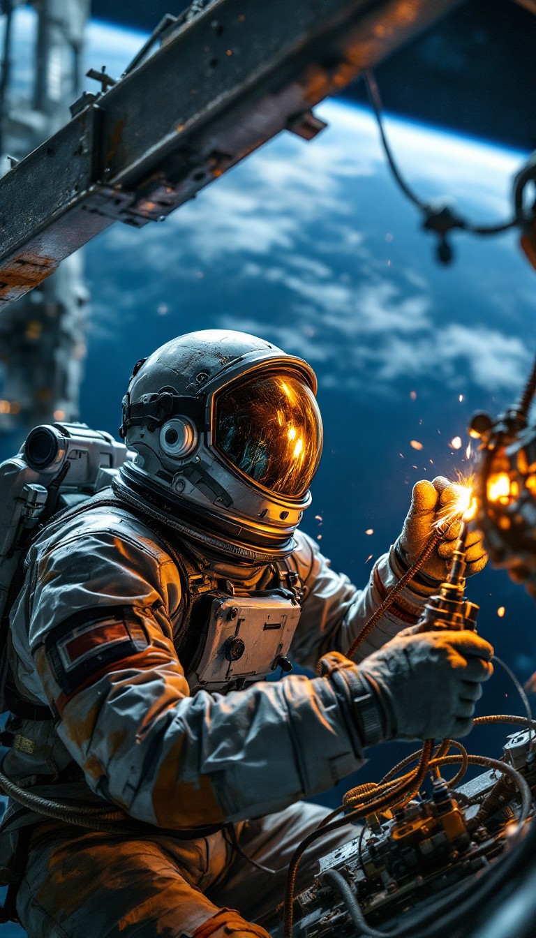 Free Space Construction Worker Image - Astronaut, Space, Construction ...