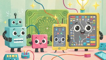 Free Friendly Tech Characters Image - Illustration, Children, Cartoon ...