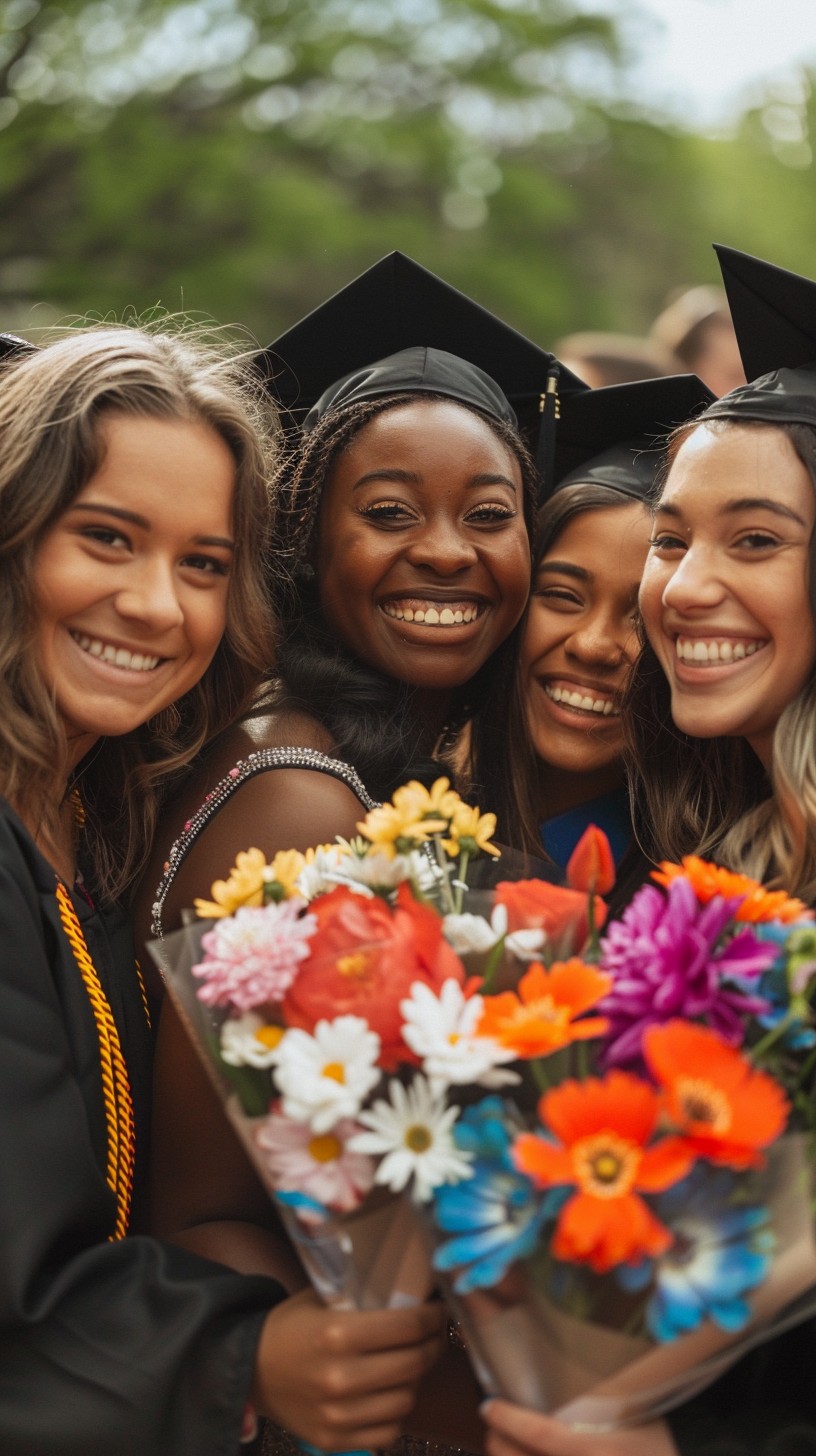 Free Graduation Joyful Moment Image - Graduation, Happiness, Flowers ...
