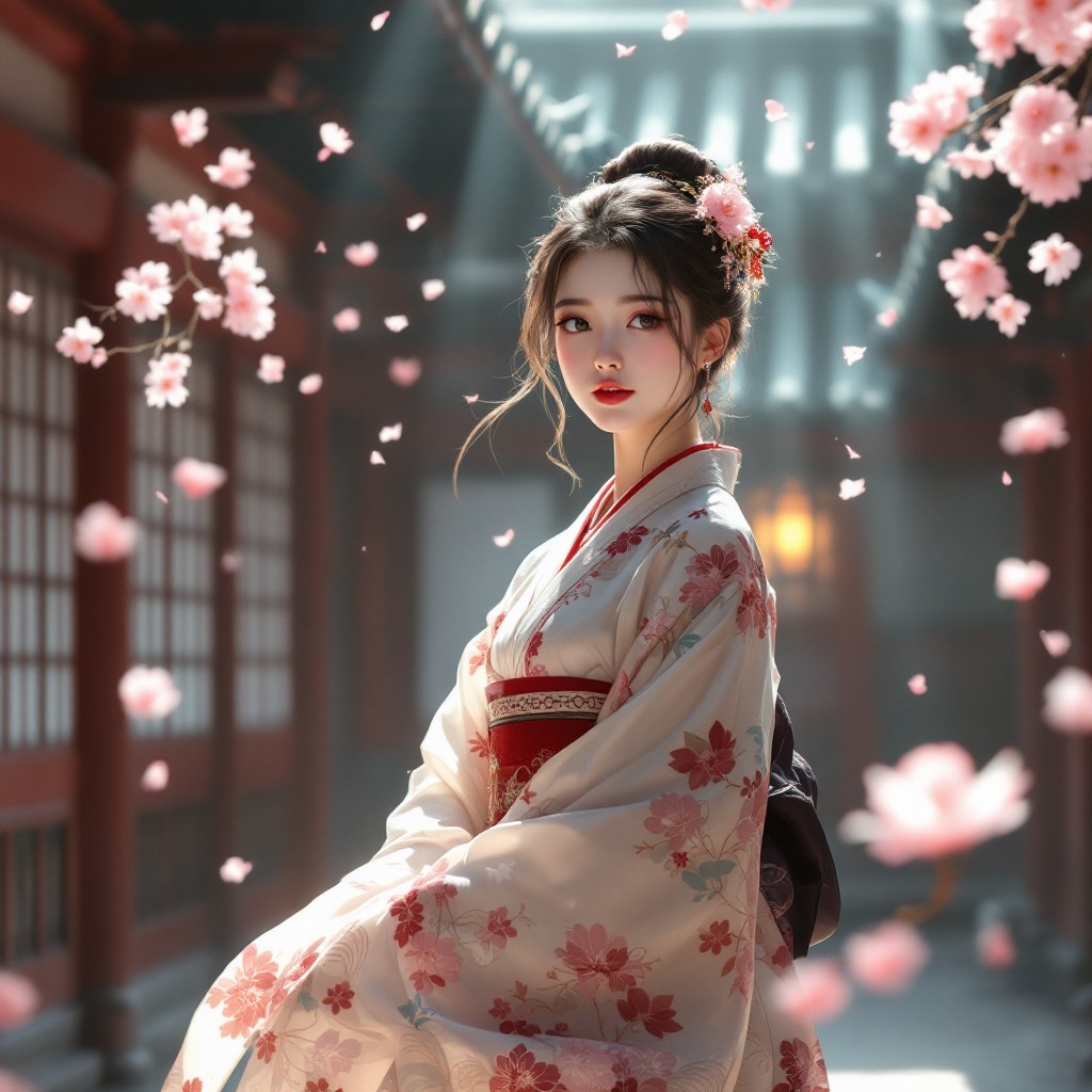 Free Cherry Blossom Princess Image - Anime, Kimono, Sakura | Download ...