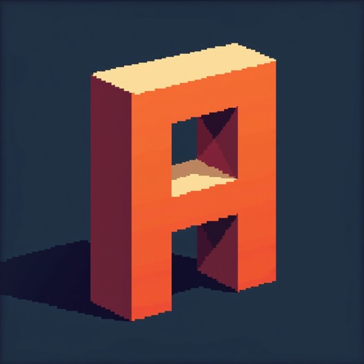 Free Isometric Pixel A Image - Typography, Pixel, Isometric | Download ...