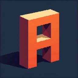 Free Bold Pixel H Image - Typography, Pixel, Orange | Download at StockCake