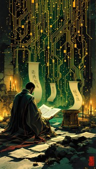 Free Ancient Digital Wisdom Image - Scholar, Monk, Man | Download at ...