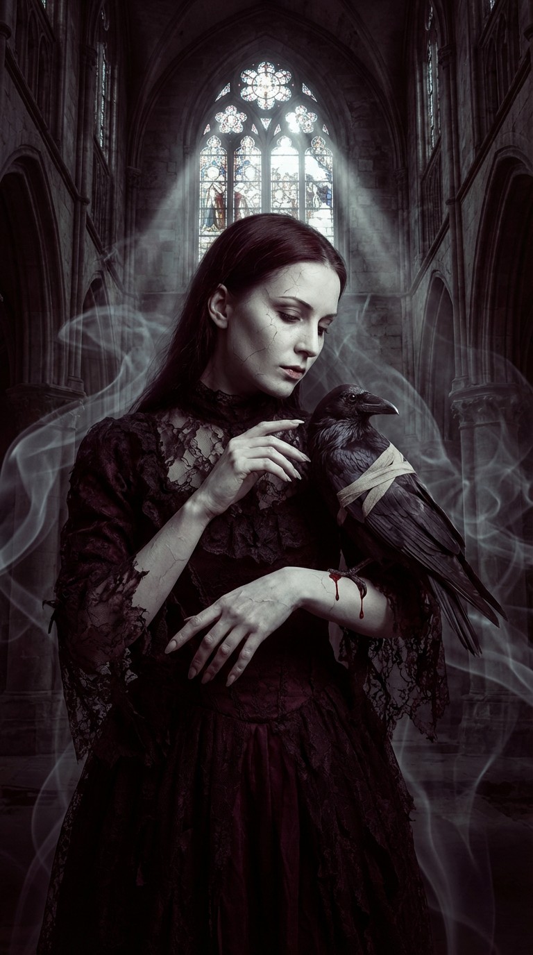 Free Raven Guardian Angel Image - Gothic, Woman, Raven | Download at ...