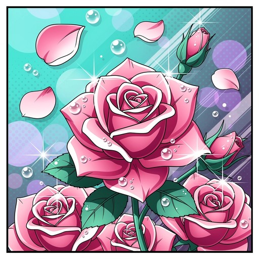 Free Anime Rose Garden Image - Anime, Manga, Roses | Download at StockCake