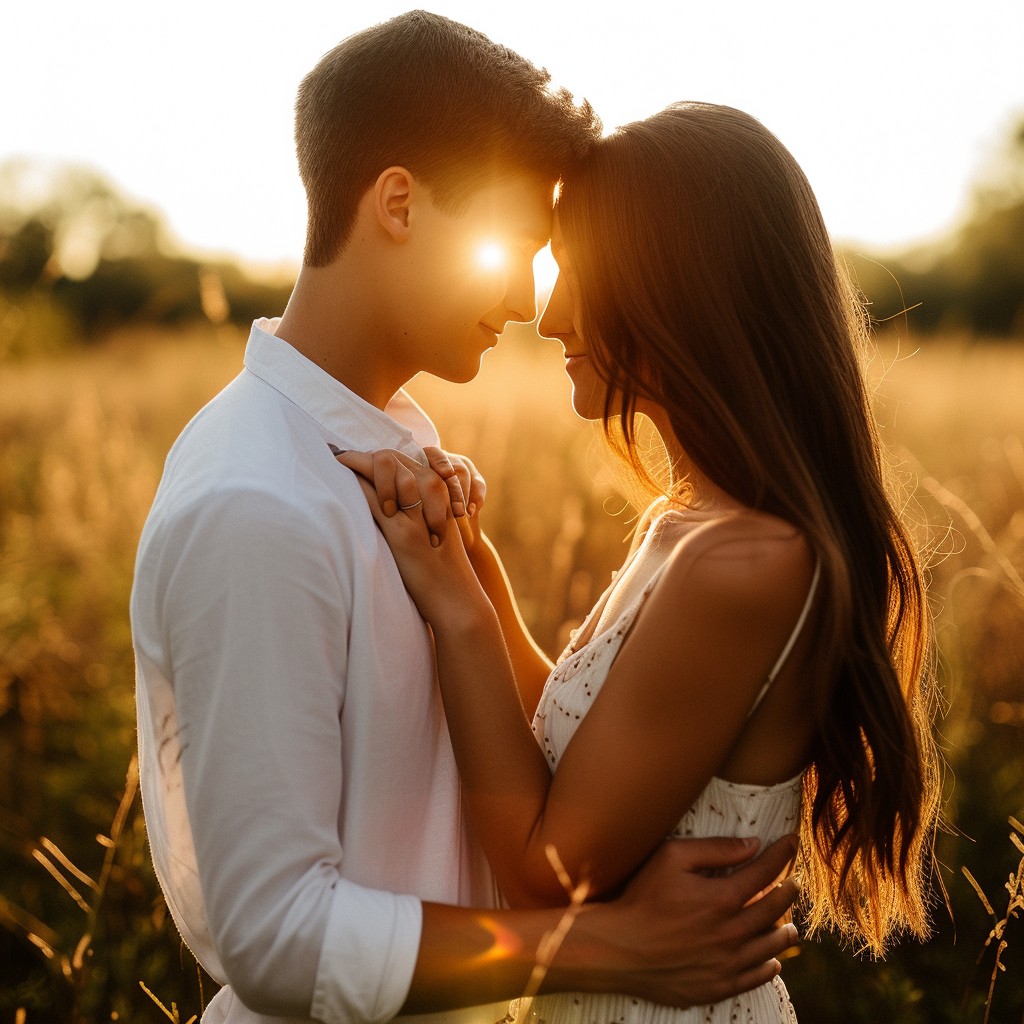 Free Sunset Romantic Embrace Image - Sunset, Love, Couple | Download at ...