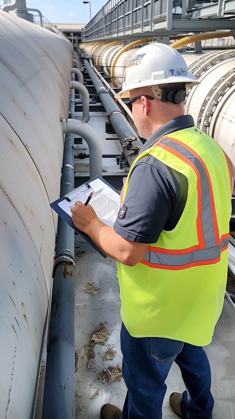 Free Engineer Inspecting Pipeline Image - Worker, Industrial, Safety ...
