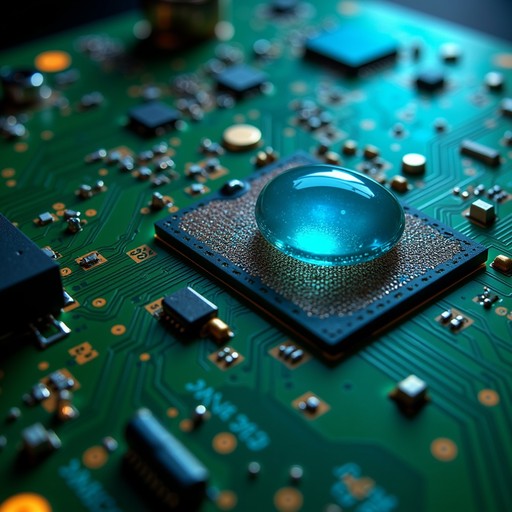 Free Circuit Droplet Macro Image | Download at StockCake