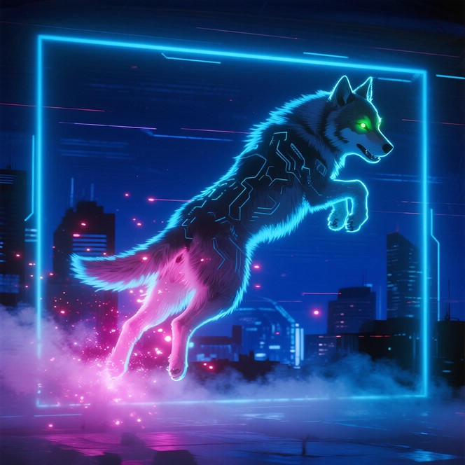 Free Neon Digital Wolf Image - Cyberpunk, Wolf, Neon | Download at ...