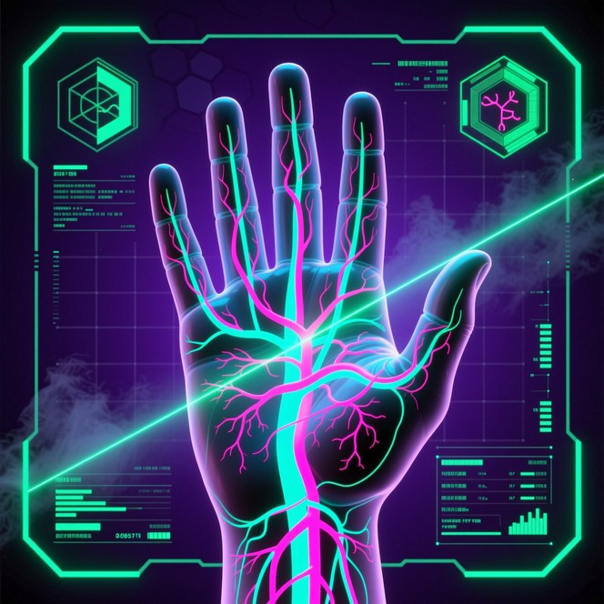 Translucent Power Hand Free Veined Hand Illuminated Image - Hand, Veins, Blue | Download at ...