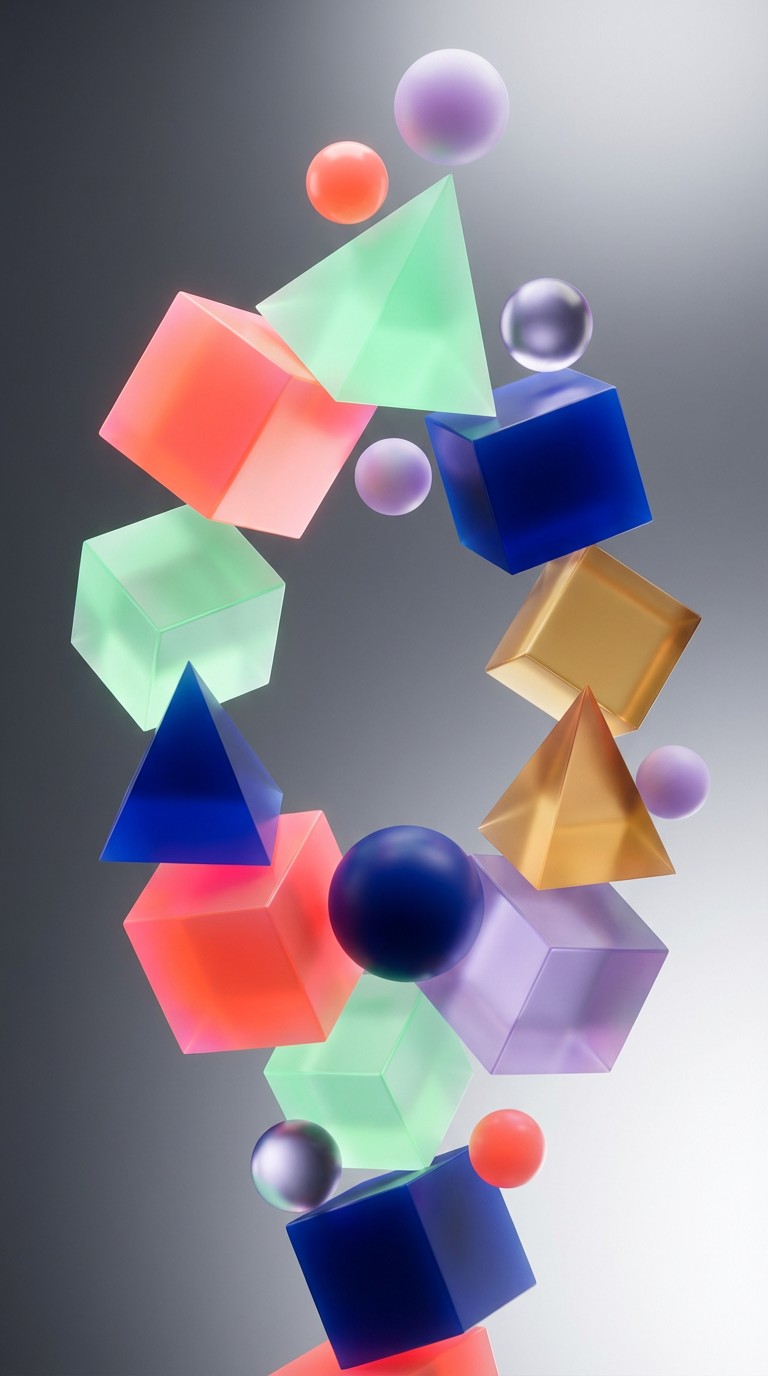 Free Modern Colorful Geometry Image - Abstract, Geometric, 3d ...