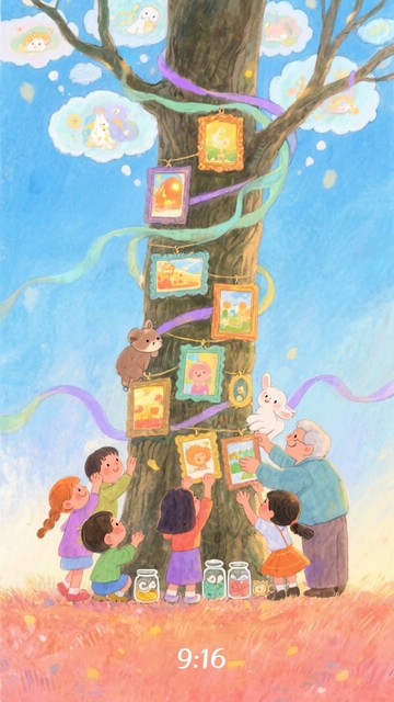 Memory Tree Posters Free Magical Memory Tree Image - Whimsical, Watercolor, Children ...