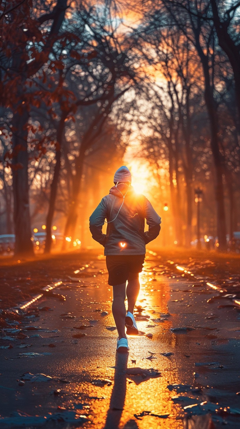 Free Sunrise Jogging Adventure Image - Sunrise, Runner, Park | Download ...