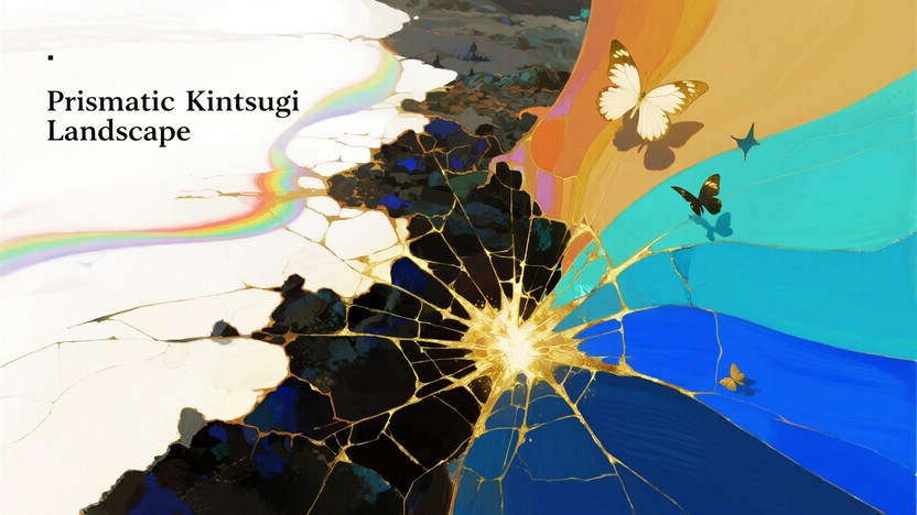 Free Prismatic Kintsugi Landscape Image - Kintsugi, Gold, Landscape ...