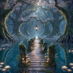 Free Enchanted Forest Pathway Image - Enchanted, Forest, Dock ...